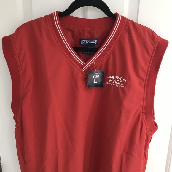 Evian Golf Windbreaker Vest L NEW - Picture 2 of 8